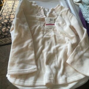 Just My Size Cream Long Sleeve Top
